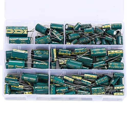 Molence 19 Values 135PCS Aluminum Electrolytic Capacitor Assortment Kit