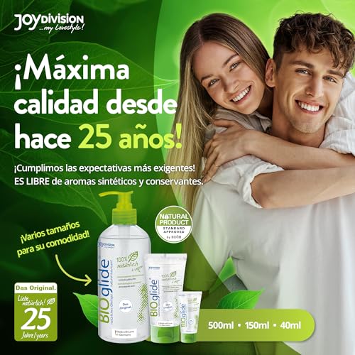Miniatura 4 de Joydivision Original Bioglide Neutral Gel Lubricante 500 Ml I Lubricante 100 Natural Y Vegano I Gel Lubricante Orgánico A Base De Agua Apto Para Condones De Látex I Lubricación A Base De Agua