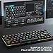 immagine 4Dierya Tastiera da Gioco Meccanica 60% True RGB retroilluminato Bluetooth 4.0 Tastiera cablata/Wireless LED Computer per Laptop Multi-Dispositivo iPhone Android PC Portatile (Interruttore Blu-1)