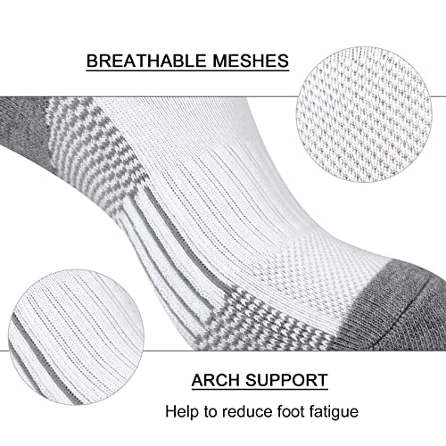 Heatuff No Show Cushioned Socks Men, Low Cut Athletic Socks for Men, Non Slip Inisible Socks(7 pairs).4