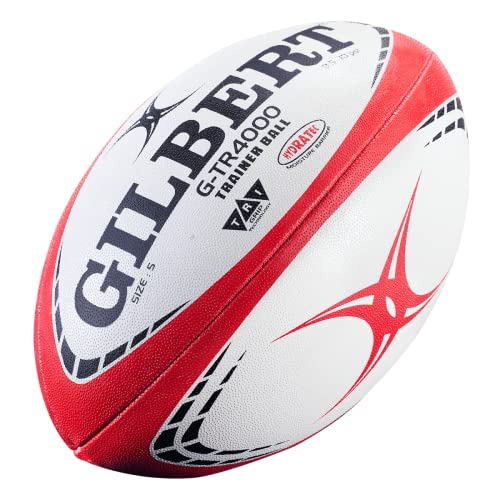 Gilbert G-Tr4000 Red Rugby Training Ball Size 5 Set Of 10 Super Saver Bundle #TOP1