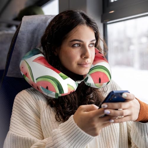 Almohada de espuma viscoelástica para cuello viajero miniatura 5