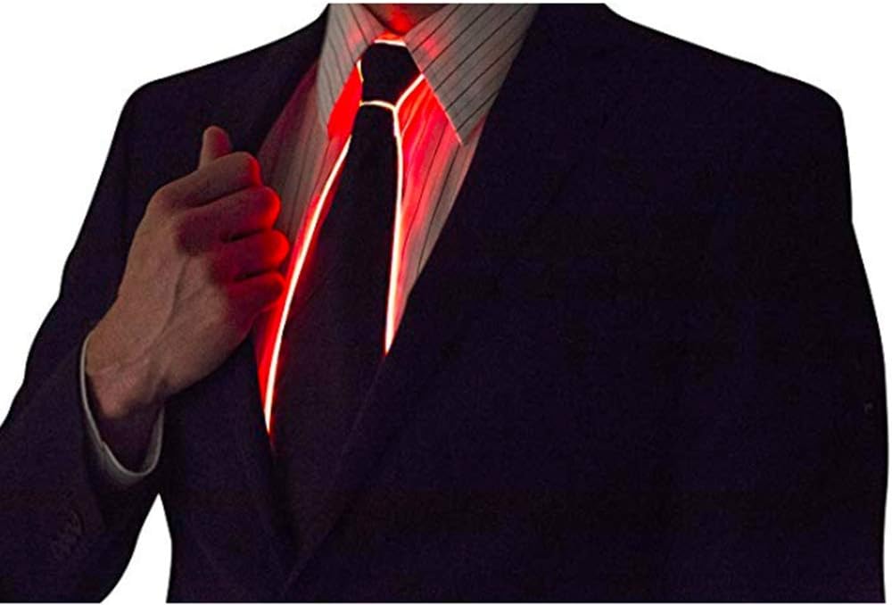 LED Light Up Ties - Adjustable Flashing LED Neckties & Fanny Ties - Novelty Men's Ties