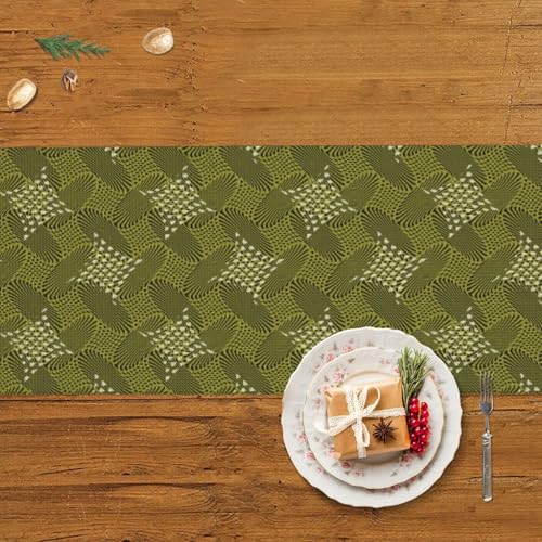 Chemin de table de Noël rétro lavable pour simplifier votre réveillon