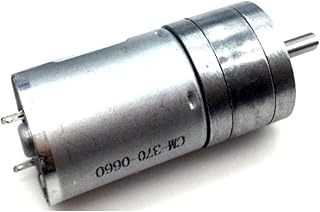 GRASAKY Variable Reduction DC Gear Motor, Dc Geared Reduction Gear Motor, 25GA370, 24 Volt High Torque Permanent Magnet 24v Dc Motor, Motor Geared Electric (Size : 60rpm, Color : 12V)