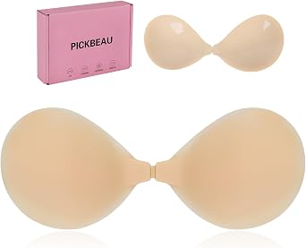 Seamless Adhesive Invisible Bra for Women, Sticky Strapless Silicone Push up Bras Backless Nipple Cover