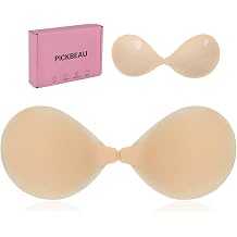 Seamless Adhesive Invisible Bra for Women, Sticky Strapless Silicone Push up Bras Backless Nipple Cover