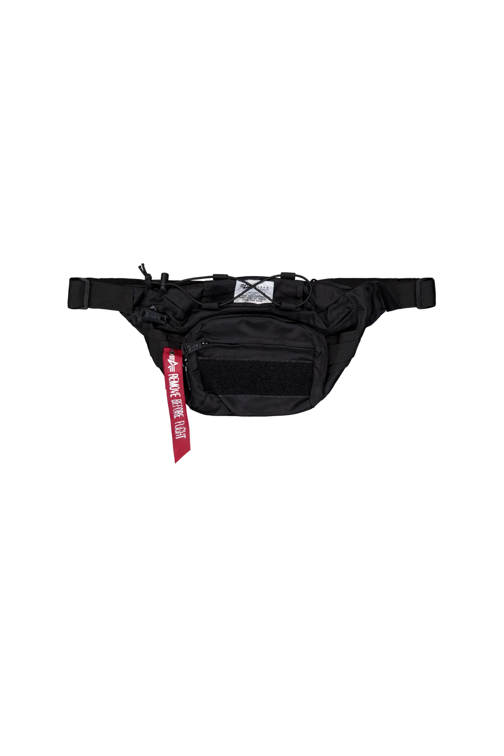 ALPHA INDUSTRIESUnisex Tactical Waist Bag, Black, One Size