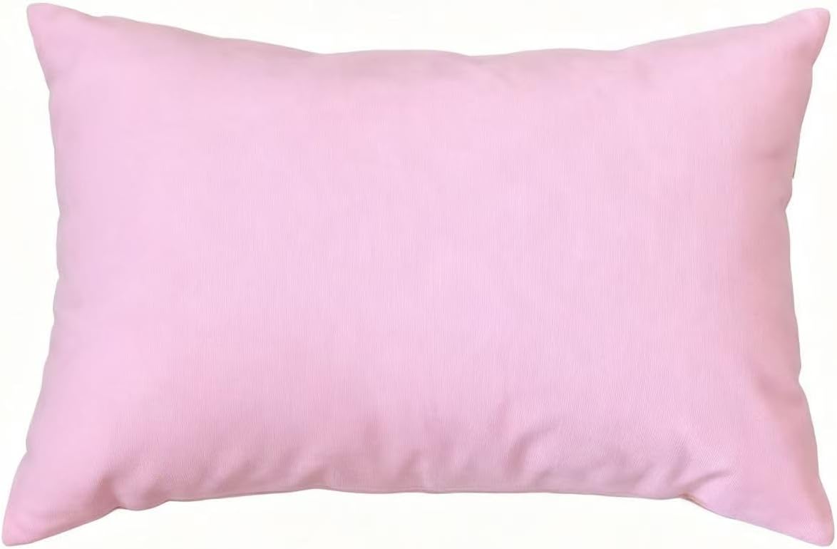 TangDepot 100% Cotton Solid Throw Pillow Cover 12x20 Salmon Pink