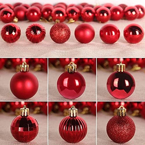 Christmas Baubles Christmas Tree Balls Christmas Decorations Party Ornaments 72 Pieces Set