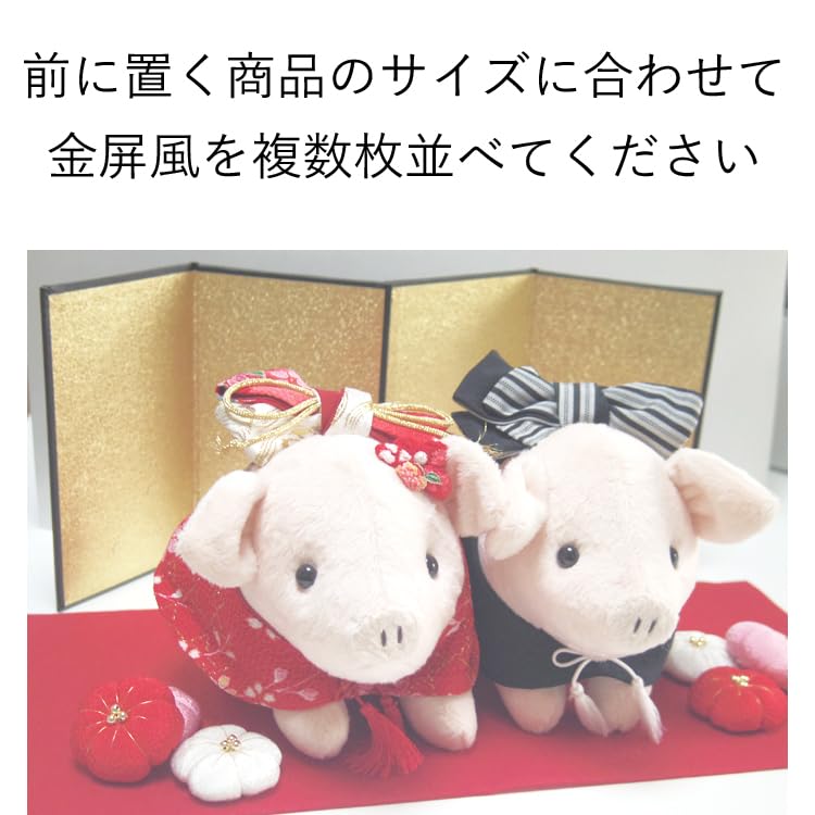 硝子細工や置物用 6曲ミニ金屏風 【公式通販】