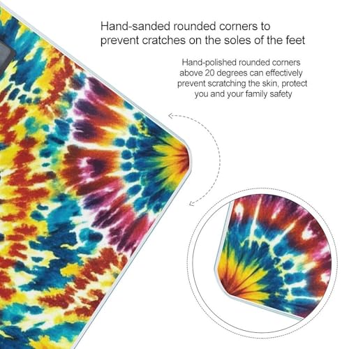 Balanza Digital de Baño Tie Dye con Pantalla LCD miniatura 4