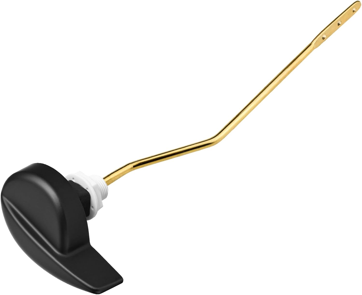 Ullnosoo Toilet Handle for TOTO Replacement Parts Kit, Universal THU068#CP Side Mount Flush Handle for St743S, St454E, Upgraded Copper Trip Lever Matte Black