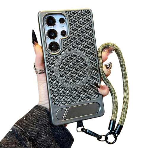 for galaxy s25 Plus �p �P�[�X ���M���b�V���\�� ���h�~ ��p magsafe�Ή� �n���h�X�g���b�v �X�^���h�t�� ���h�~ ���^ �ʋC�� �M���U �Ռ��z�� �M�����N�V�[s25 Plus �p �P�[�X ���C�����X�[�d�Ή� �ϏՌ� ����~�� 