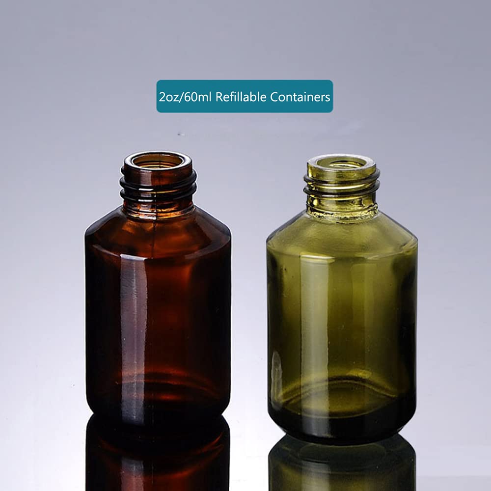 2 Bottiglie Vetro Da Viaggio 60 Ml Con Pompa | Per Cosmetici, Fondotinta, Lozioni - Foto 9