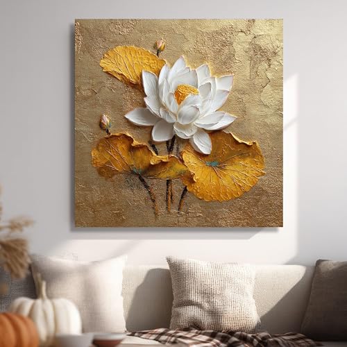Tableau sur toile fleur de lotus pour harmoniser votre espace de vie