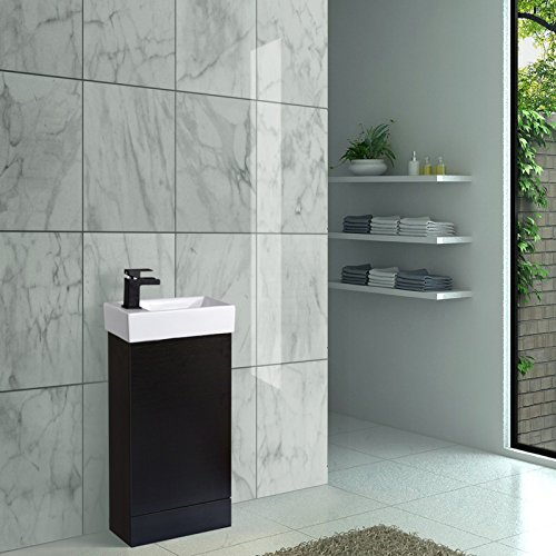 ENKI Lavabo con Mobile a Pavimento per Bagno