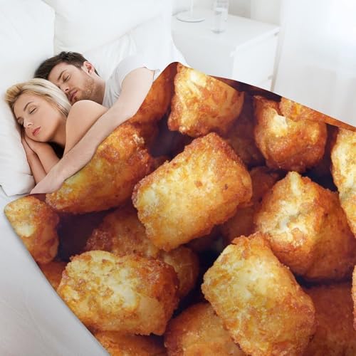 Anceky Tater TOT Throw Blanket for Couch Sofa Lightweight Fleece Plush Blankets Bed Home Living Room 30"x40" - Image 5