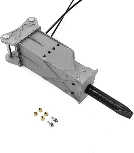 Martillo de metal Lesu para 1:14 Excavadora hidráulica Rc Et35 B0006 Piezas de modelo de pala