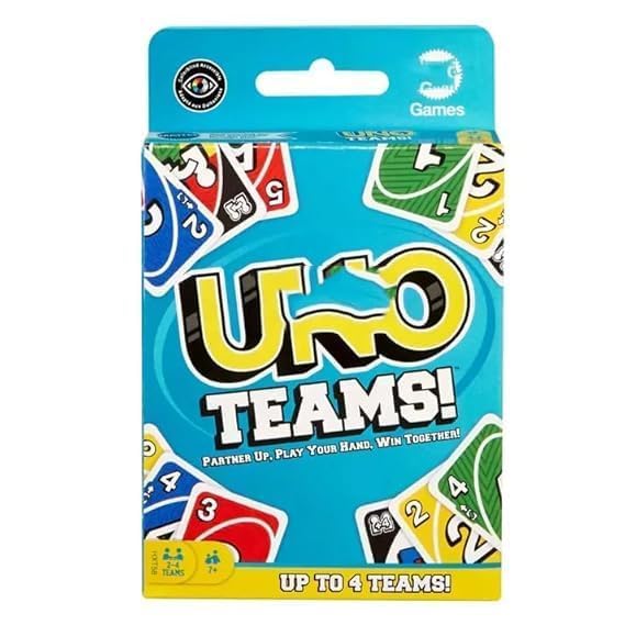 Image of U.N.Os Teams Cards Game Play with Family and Friends and Ideal for Parties, Travel, and Family Gatherings (Pack of 1)