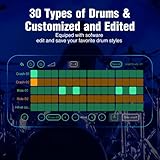 LEKATO Drum Looper Pedal with Tuner, 4-11 Minute Loops, App for Customizing Drum Grooves for Electric Guitar and Bass, Tap Tempo - Image 9