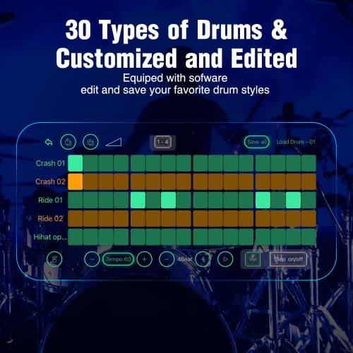 Lekato Guitar Drum Machine Looper Tuner Loop Pedal For Digital Electric Guitar Bass Pedals Station(Power Supply Not Included) #TOP3