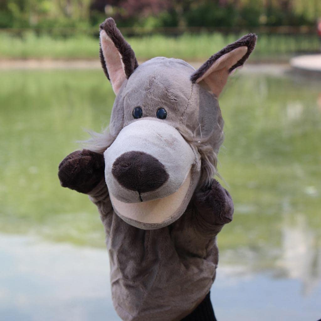 Sharplace Marionnettes à Doigts en Forme d'animaux Mignons pour Pochettes Surprise Récompense à l'École - Girafe + Loup - 3