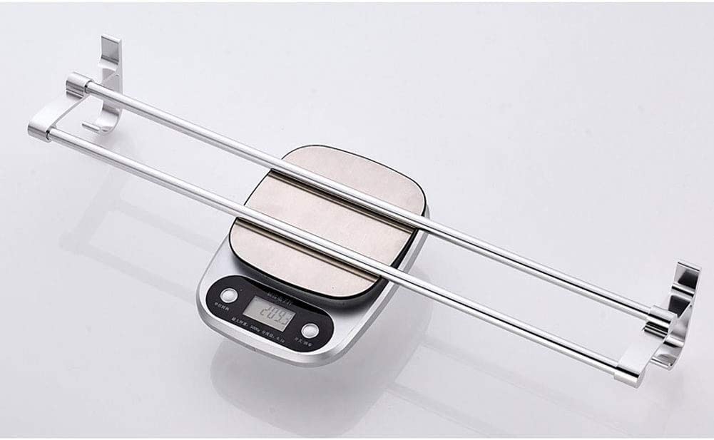 Porta Asciugamani Appendiabiti Da Bagno In Alluminio A Doppio Palo Accessori Per Il Bagno(40cm)
