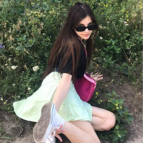 Image of CREEK Rectanglular Sunglasses for Women Retro Driving Sunglasses Vintage Fashion Narrow Square Frame UV400 Protection