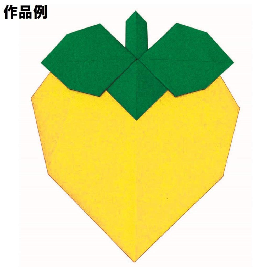 TOYO zwykły kolor po obu stronach papier origami zielony/żółty 15 cm 100 arkuszy 065111