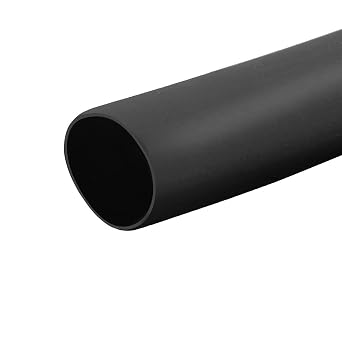 TOP-VIGOR 5.5mm0.22 Inch Heat Shrink Tubing 3.28FT 21 Ratio Heat Shrink Tube, Heat Shrink Sleeving for Electrical Insulation Repairs, Wrap Cable, Wire Connectors, Black