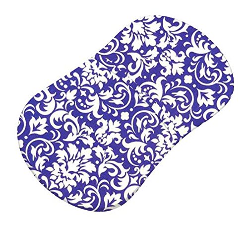 Sheetworld Fitted 100% Cotton Percale Bassinet Sheet Fits Halo Bassinet Swivel Sleeper 17 X 30, Purple Damask, Made In Usa #TOP2