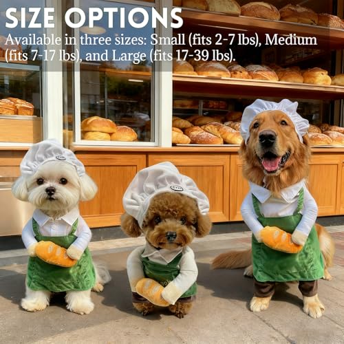 Disfraz de Chef para Perro y Gato Talla Mediana miniatura 4
