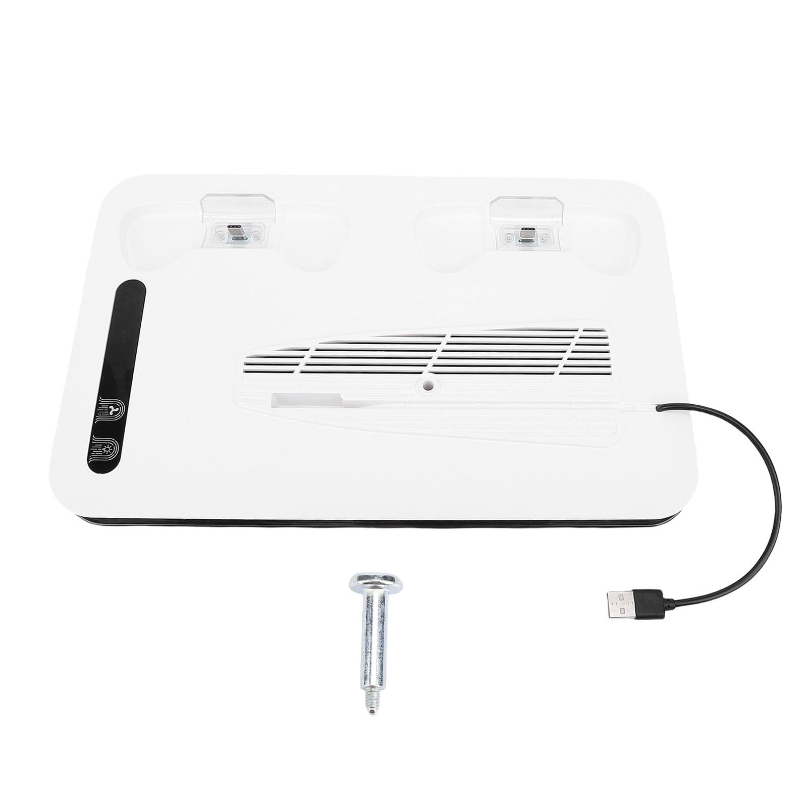 Soporte de Refrigeración para Consola de Juegos Vertical, Cargador de Controlador Eficiente con Ventilador Ajustable, Luz RGB para Jugadores