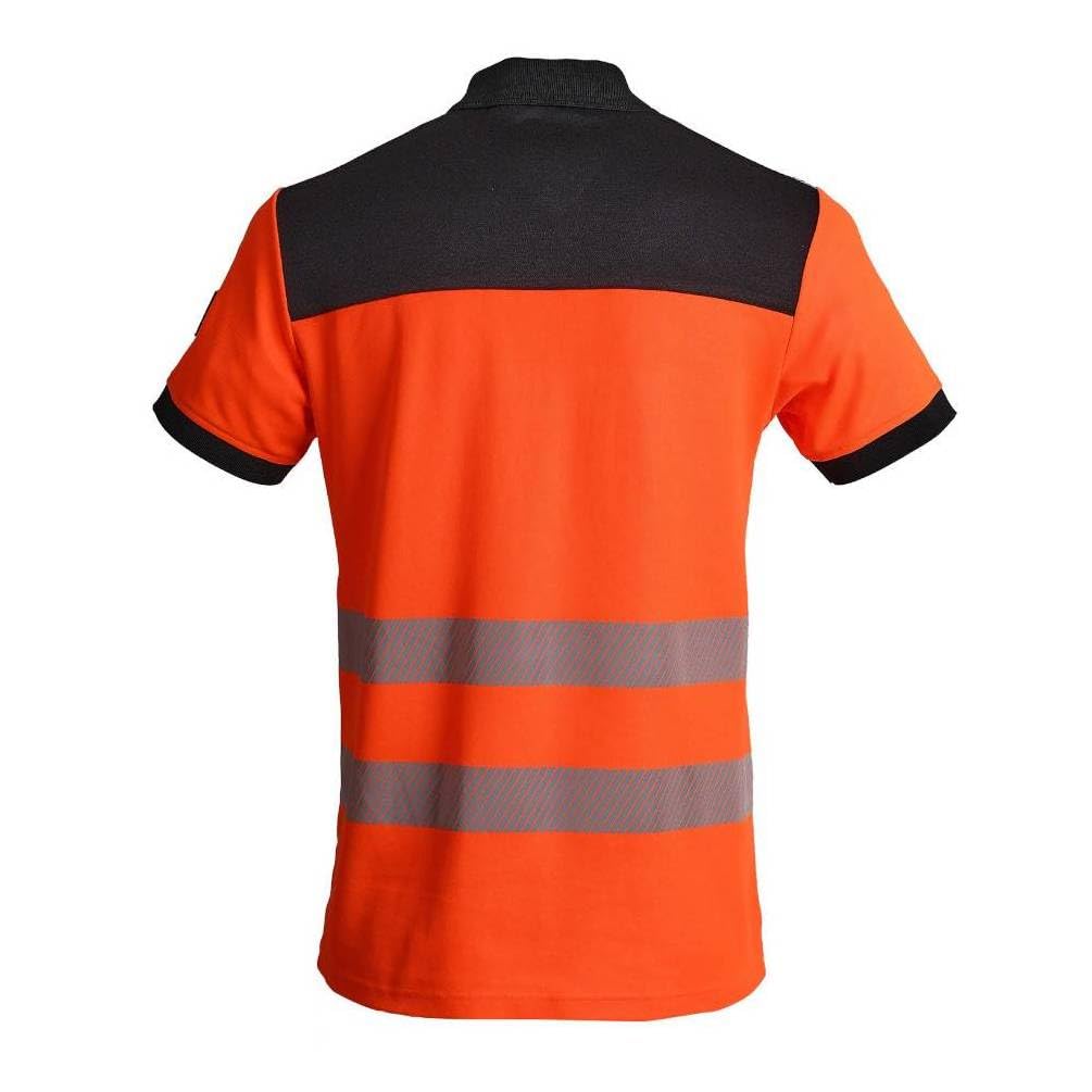 D-Work - Polo de trabajo (alta visibilidad, talla S, color naranja neón, resistente y cómodo)