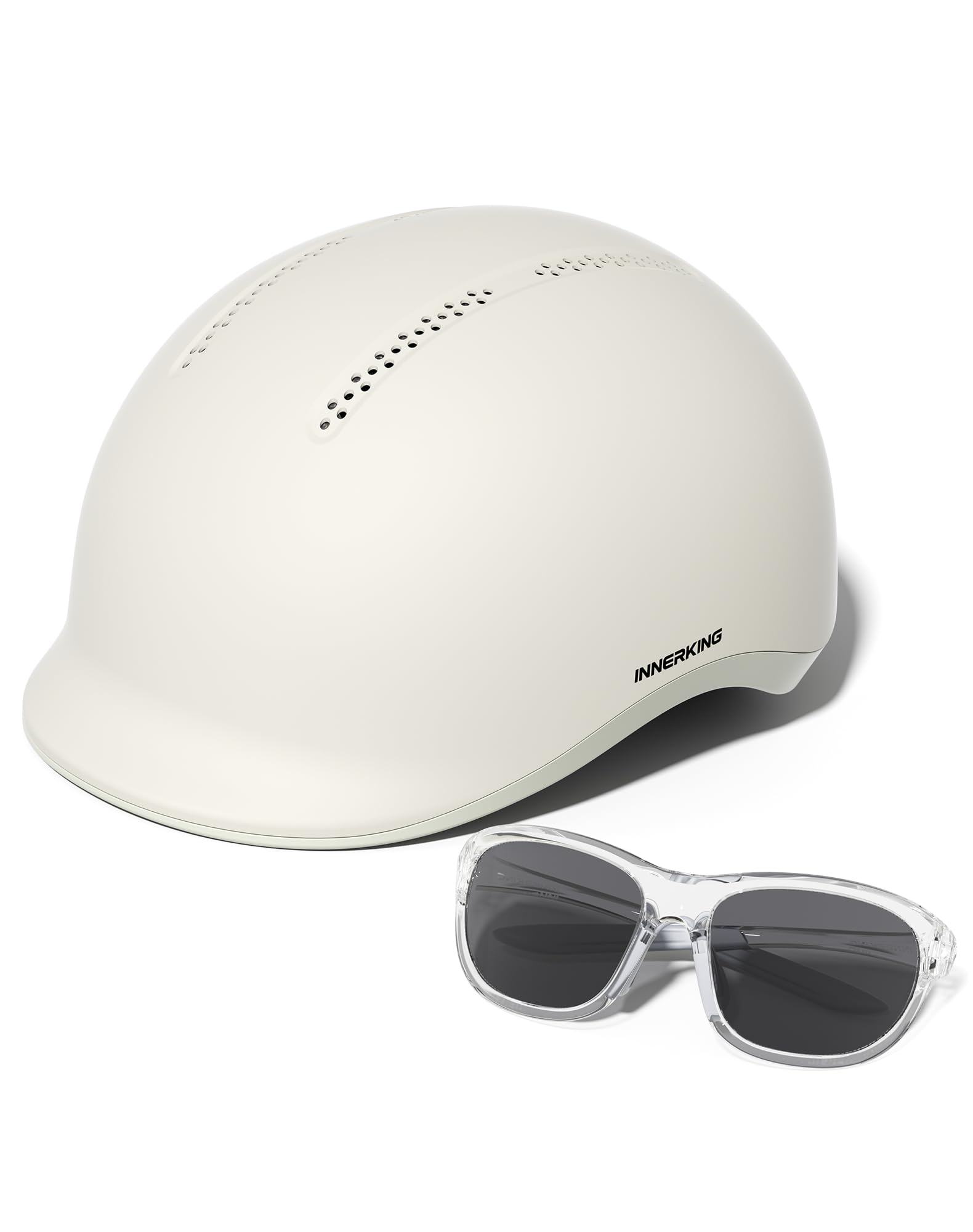 InnerKing Fahrradhelm mit Fahrradbrille Set für Damen & Herren | Sicherer & Leichter Radhelm für die Stadt, Urban Pendler & Rennrad, Belüftet, Fahrradhelm mit Reflektoren City- & Rennrad