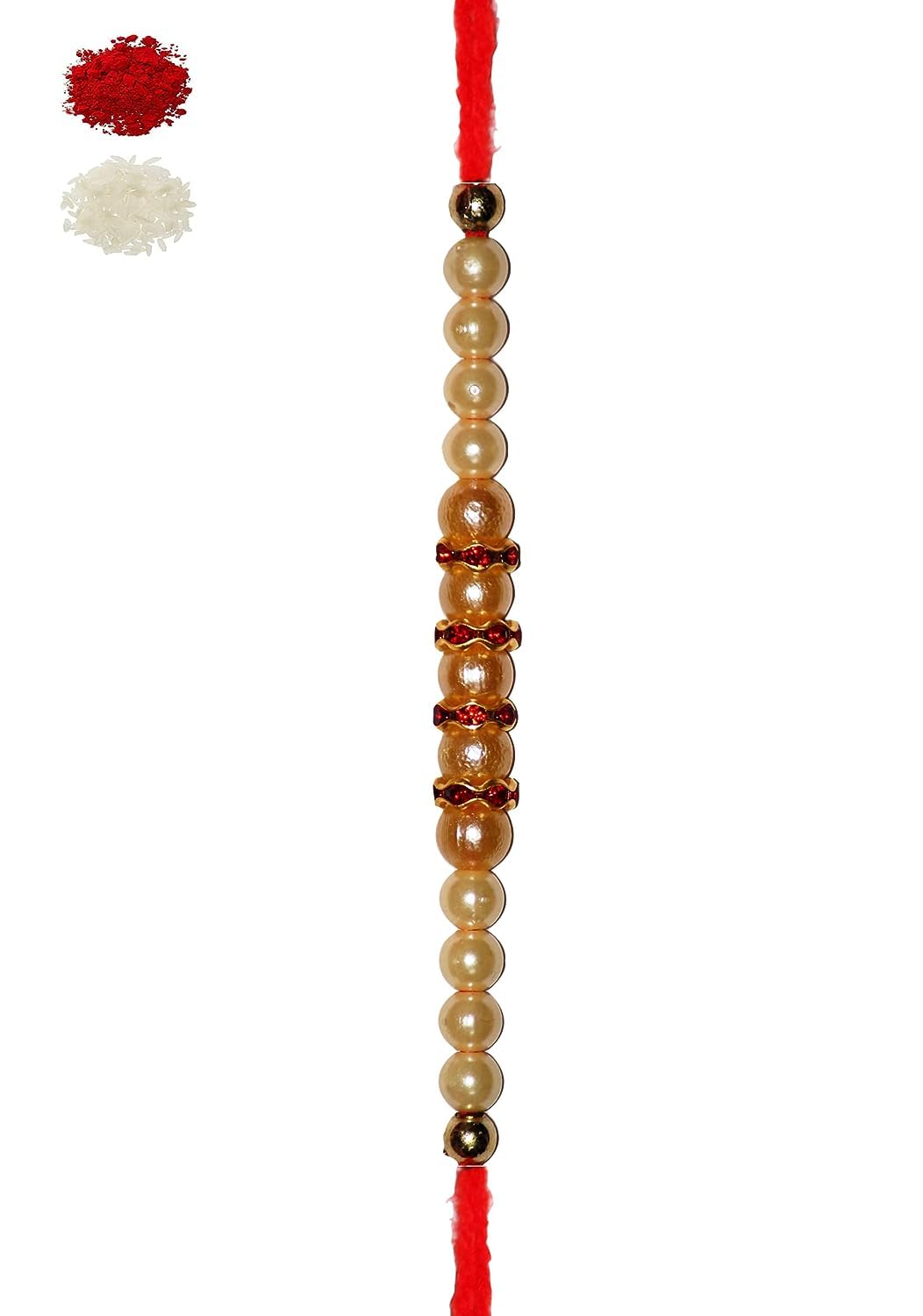 See full amazon price history chart for Nemi Enterprises Cream Pearl Diamond Ring Rakhi For Brother | Sister | Family With Roli Chawal(NE 104) Nemi Enterprises Cream Pearl Diamond Ring Rakhi For Brother | Sister | Family With Roli Chawal(NE 104) (B0CFB12NBW) Amazon Price History, Amazon Price Tracker