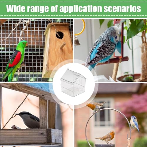 Bain d'oiseaux pour cage accessoire acrylique grand format L - 5