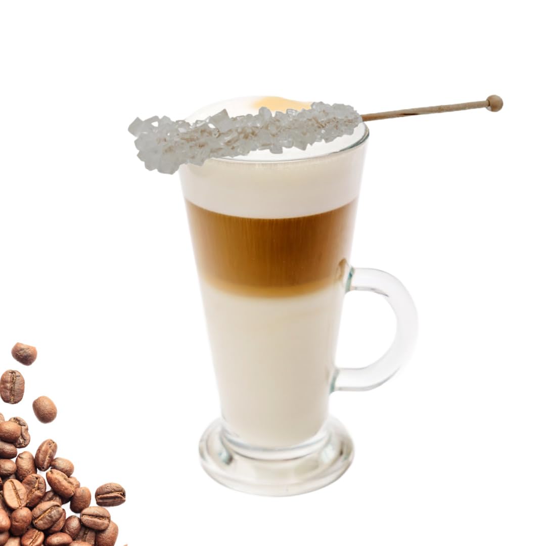 Palitos de caramelo de roca blancos, 100 unidades