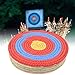 10cm Thick Straw Archery Target, Backyard Archery Target, Traditional Solid Straw Round Archery Target, Antique Props, Archery Target Practice Accessory, for Shooting Training, Sport Accessory