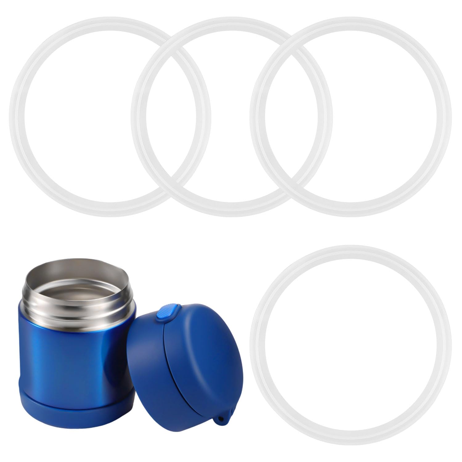 Replacement Gasket Thermos Funtainer Gasket Lasuroa 4pcs Food Jar