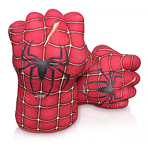Spider Hero Gloves for Kids, Spider Fists Hand Smash Gloves, Ideal for Cosplay, Halloween, Christmas, Birthday Gift (B)