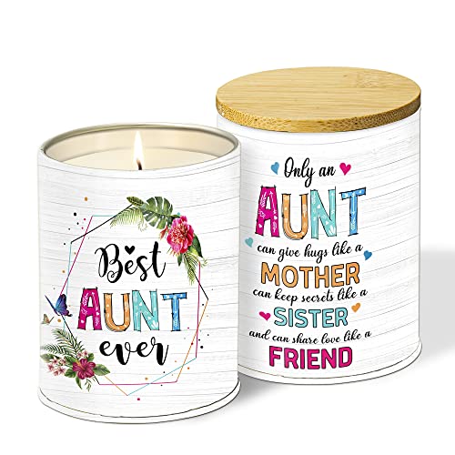 Best Aunt Ever Candles Gifts - Christmas Lavender Candles Gifts For Aunt - Birthday Gifts For Aunt From Niece Nephew - Valentines Mothers Day Gifts For Aunt #TOP18