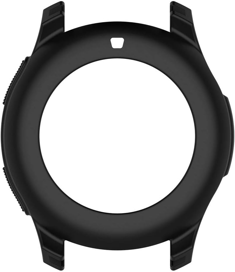 LEKODE Full Case Cover for Gear S3 Frontier/Galaxy watch46 Soft TPU Screen Protection Silicone(Black,As described)