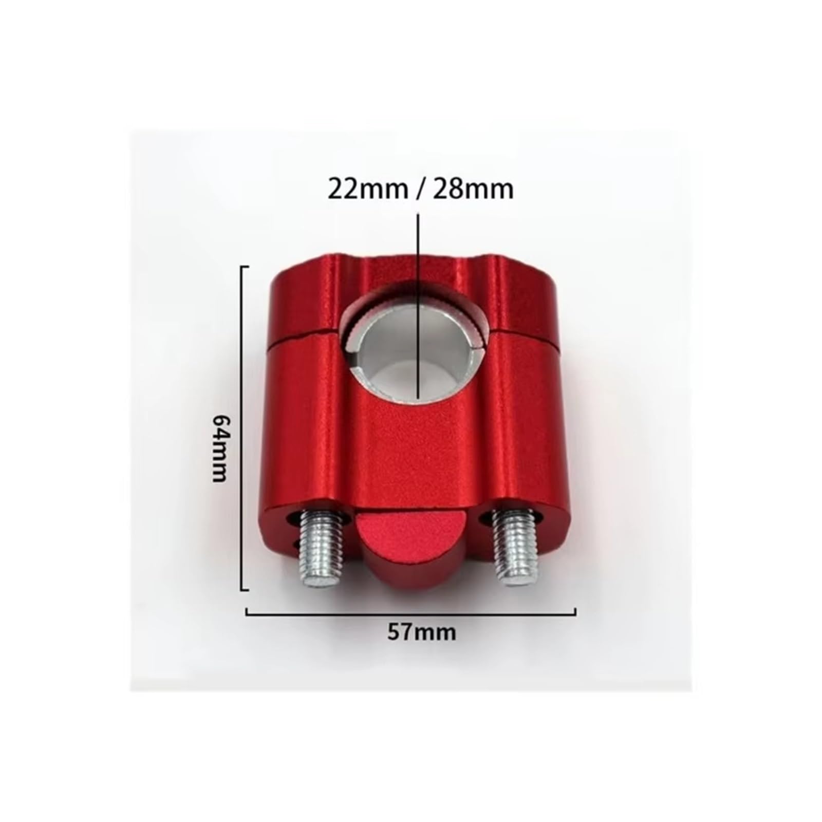 Adaptador Universal Para Manillar De Motocicleta Para Suzuki Elevador 22/28 Mm Alzas Manillar Moto(Negro)