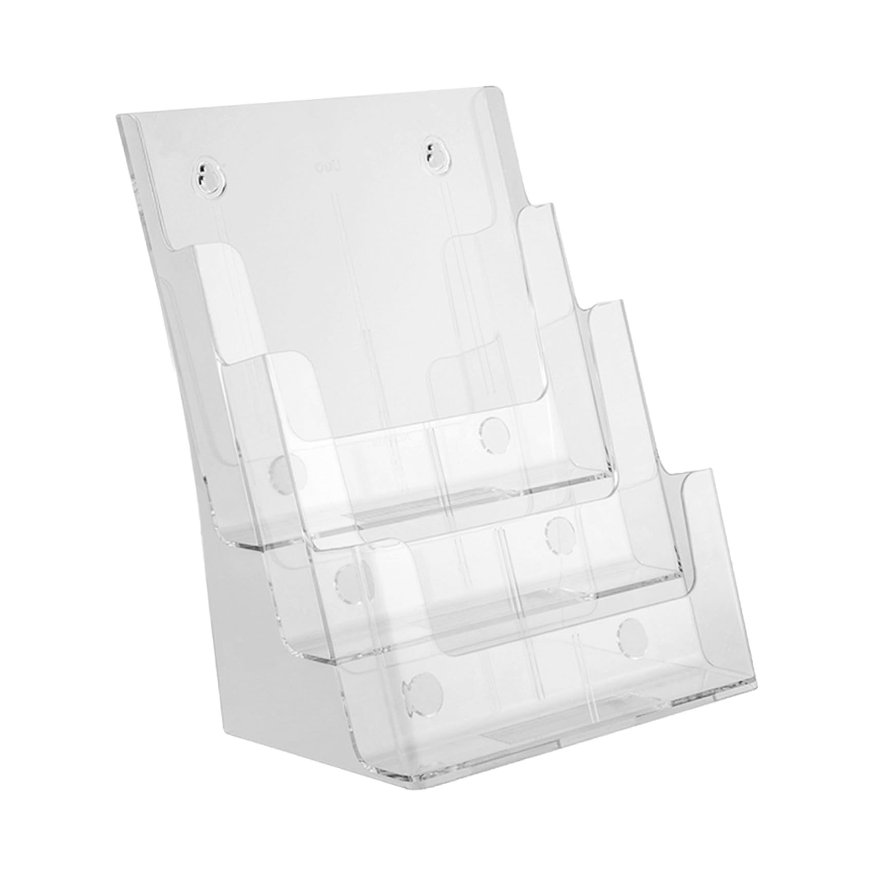 Organizer e Vaschette per Documenti in Acrilico da Scrivania a Tre Livelli Porta Brochure da per Organizzare File e Spazio Desktop per Ufficio