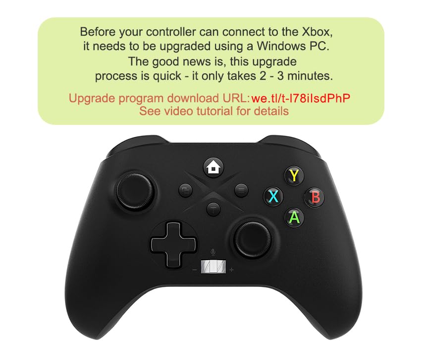 Image of Nonbliep for Xbox Controller, Compatible with Xbox One X /S /Xbox Series X /S /iOS /Android /PC Wireless Controller with 2.4GHz Adapter Turbo /Macro /Dual Vibration /3.5mm Audio Jack Black Need to Upgrade