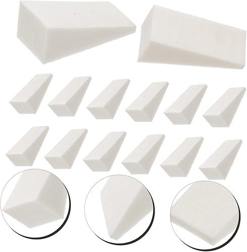 Miniatura 8 de VICASKY 50 Uds. Esponja de pintura Pincel de espuma Esponja de pétalos Esponja cosmética Maquillaje Espuma Artista Esponja Maquillaje Soplo Polvo