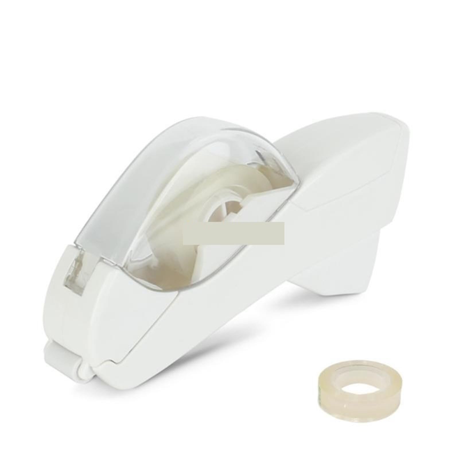 Handgehaltener automatischer Klebebandspender for Verschließen von Kartons, inklusive 2 Rollen 12 mm Klebeband Saubere PräZise Schnitte(For ivory white)