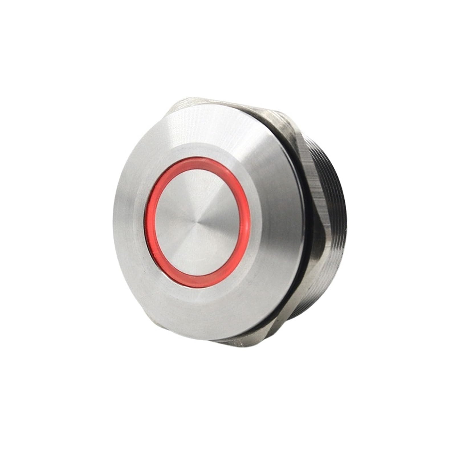 Bouton interrupteur PC alimentation 40mm poussoir instantané métal pour modding ordinateur